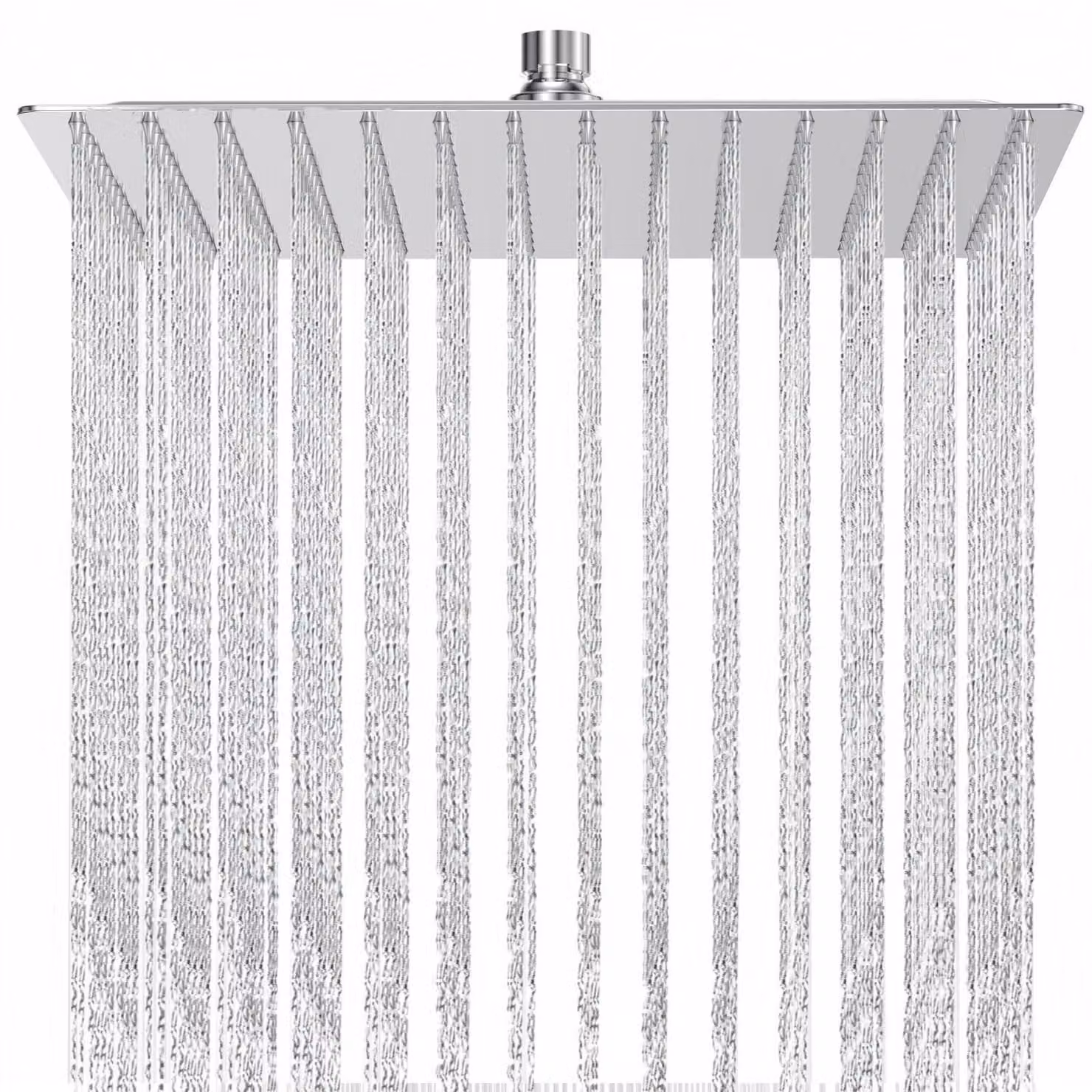 Doccia a soffitto Regendusche, 12 pollici, quadrata (30x30 cm), in acciaio inossidabile, con ugelli anticalcare, a risparmio idrico, finitura lucida