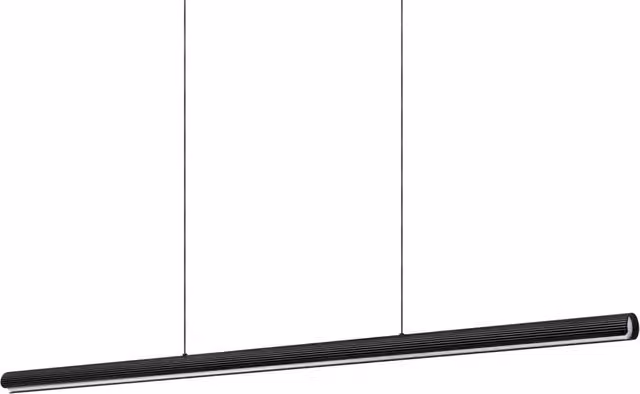 Lampada a Sospensione Dorica Led 35W Luce Calda Nero Altezza Regolabile Ideal Lux