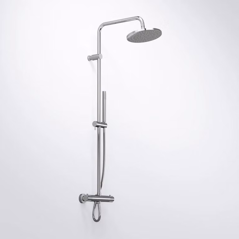 Steinberg Série 171 Système de douche, set complet avec thermostat, douche de tête et douchette à main, 1712721, 1712721