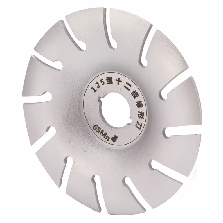 Disco per intaglio legno 125 mm in acciaio inox 12T Accessori per smerigliatrice angolare argento