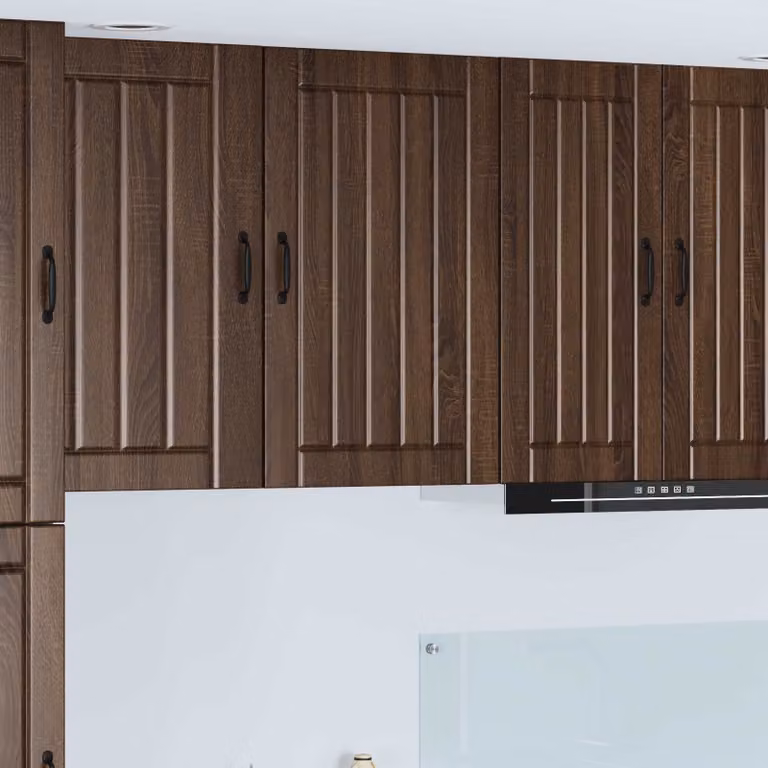 vidaXL Armadietto a muro LUCCA moderno in legno marrone L 50 cm, P 31 cm, H 80 cm