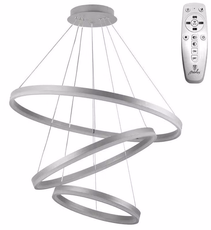 Lampada a sospensione a LED con cavo + telecomando, 125W - J4313/S