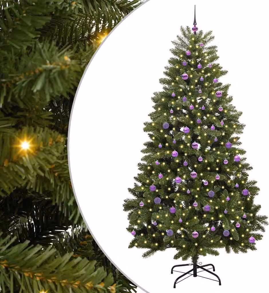Albero di Natale artificiale Verde 240 cm PVC e Metallo