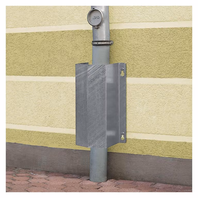 MORAVIA MORION Rohrschutz, feuerverzinkter Stah,l 500 mm, Wandmontage, Klein