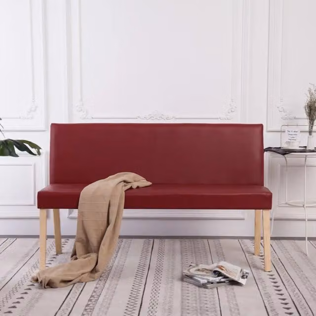Panca 139,5 cm Rosso Vino in Similpelle 281331