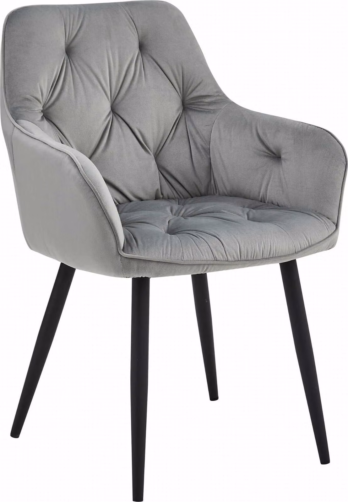 Sedia Valora JORK Silver Grey x1 - Elegante sedia argentata per interni eleganti