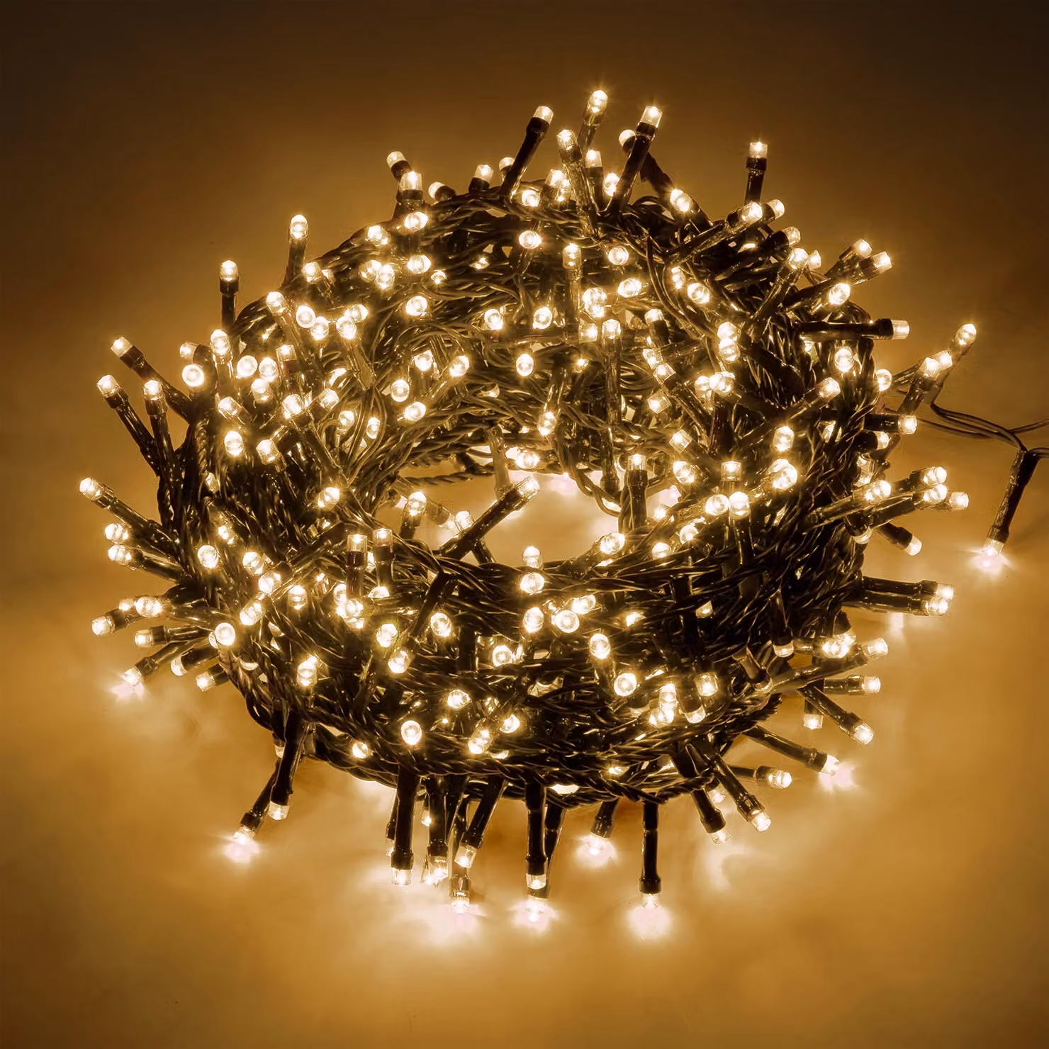 Dictrolux Catena Luminosa Compact con 500 LED Bianco Caldo, Lunghezza: 25 m – 1