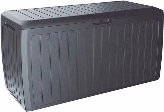 Scatola di Stoccaggio XXL per Cuscini da Giardino - Cassetto per Cuscini da Giardino - Scatola per Cuscini da Giardino - Copertura 100kg sostenibile - 290 Litri - Antracite