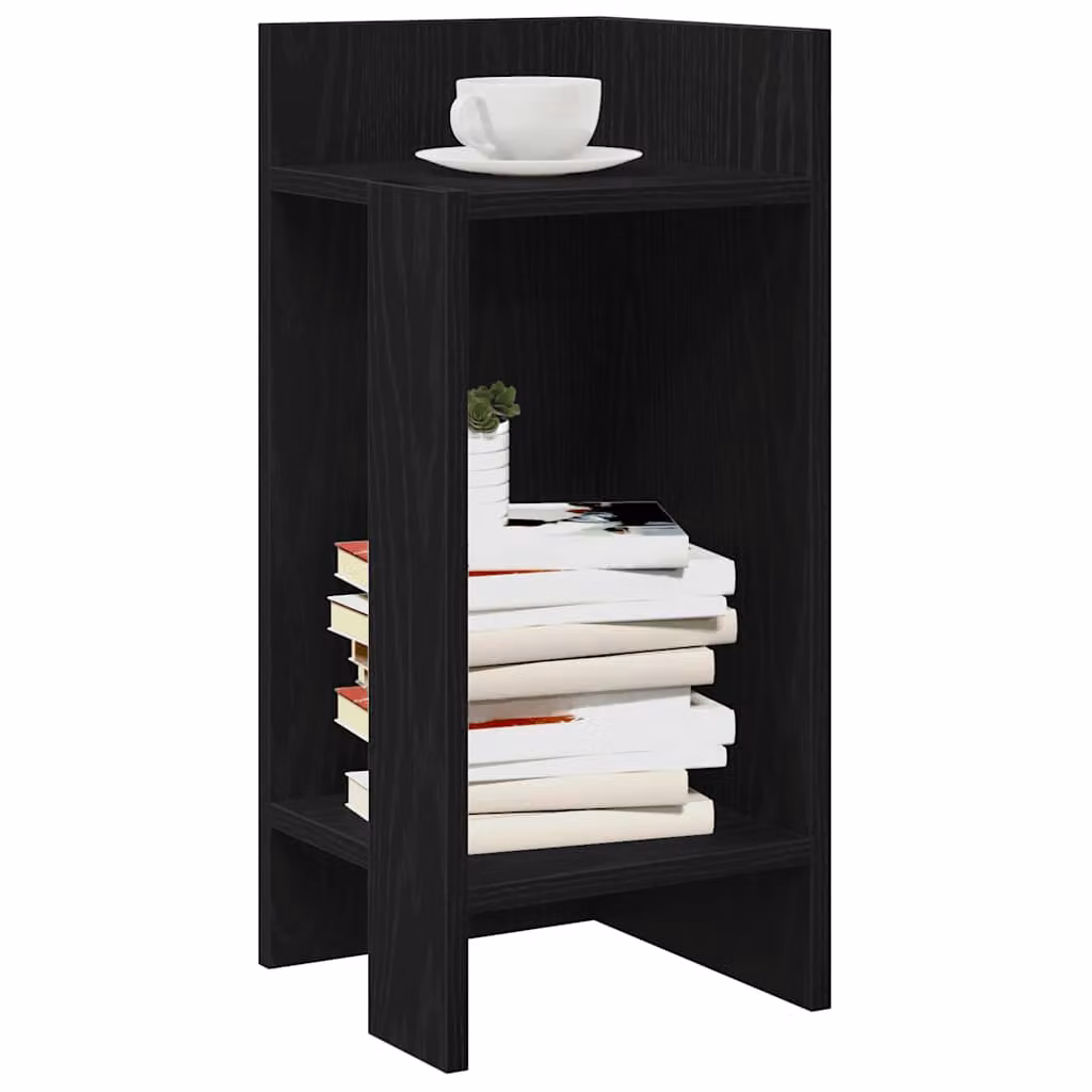 Set di 2 tavolini laterali vidaXL moderni con ripiano nero, L/P/H: 25,5 x 27 x 60 cm