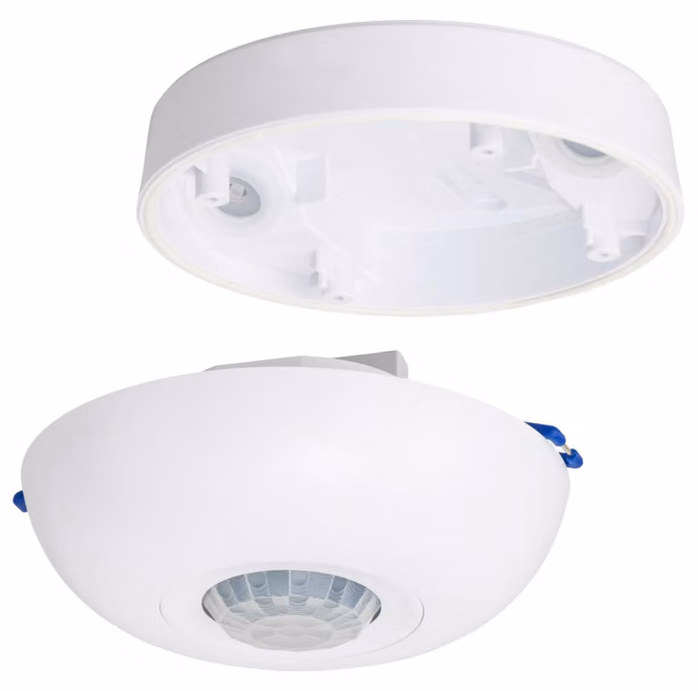 Sensore di movimento soffitto - Rilevatore di movimento - Da incasso o a soffitto - Ø 110 x 65 mm - 360° rilevamento fino a 8 m