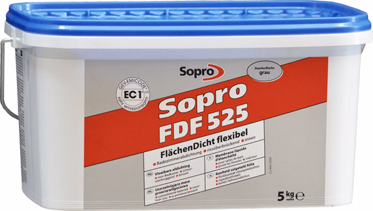 Sopro FlächenDicht flexibel FDF Grau 5 KG Eimer