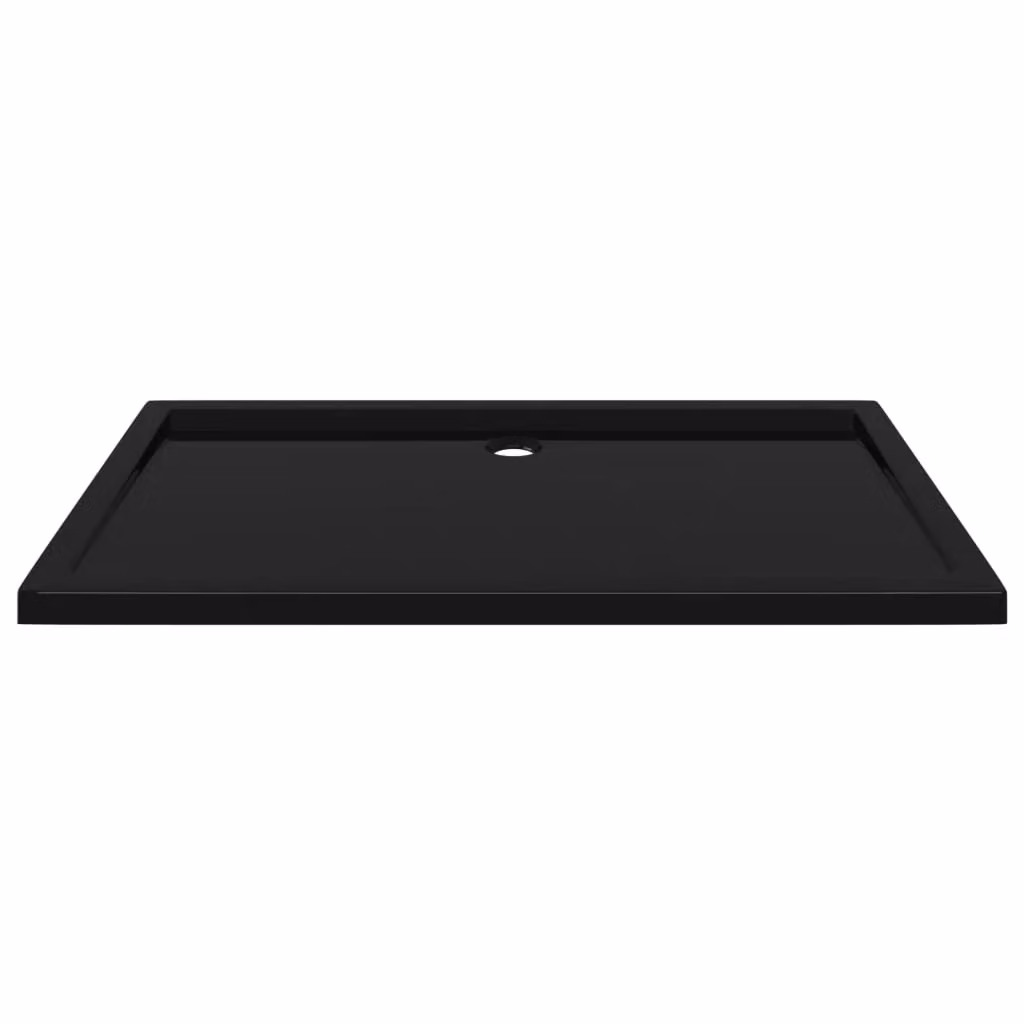 Piatto doccia rettangolare vidaXL in ABS nero L: 120 cm, P: 70 cm – 2