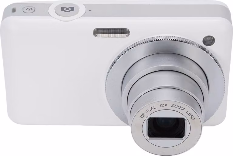 fotocamera digitale 4K, 64 MP HD, schermo da 3 pollici, zoom ottico 10x, autofocus 2x, Wi-Fi con flash fotografico, bianco