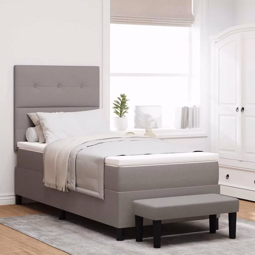 Letto ibrido con materasso Talpa vidaXL in tessuto beige o grigio L/P/H: 200 x 90 x 140 cm – 1