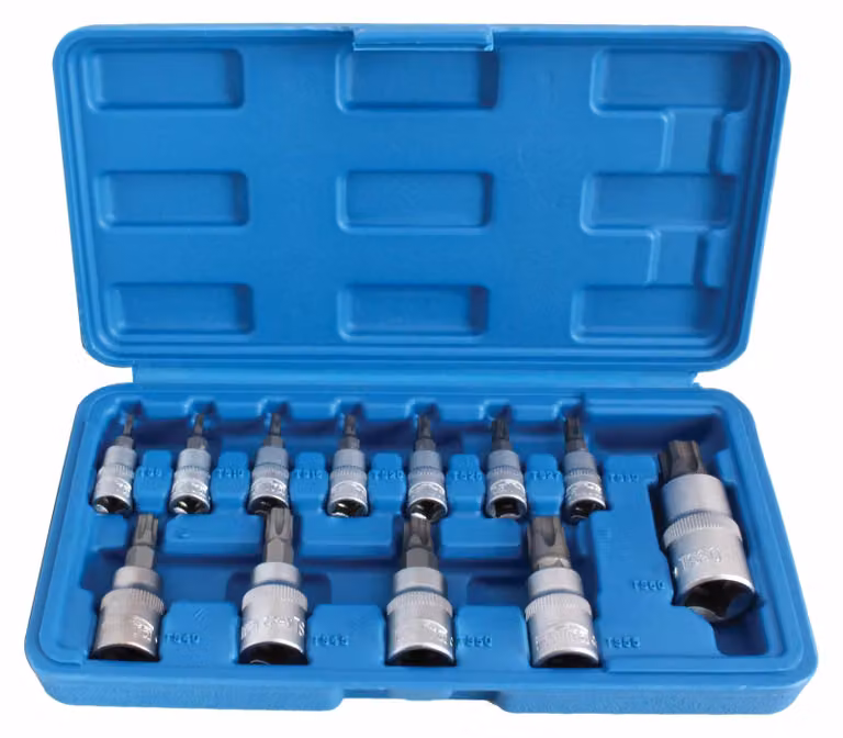 Set bussole con inserti Torx da T8-T60, 13 pezzi