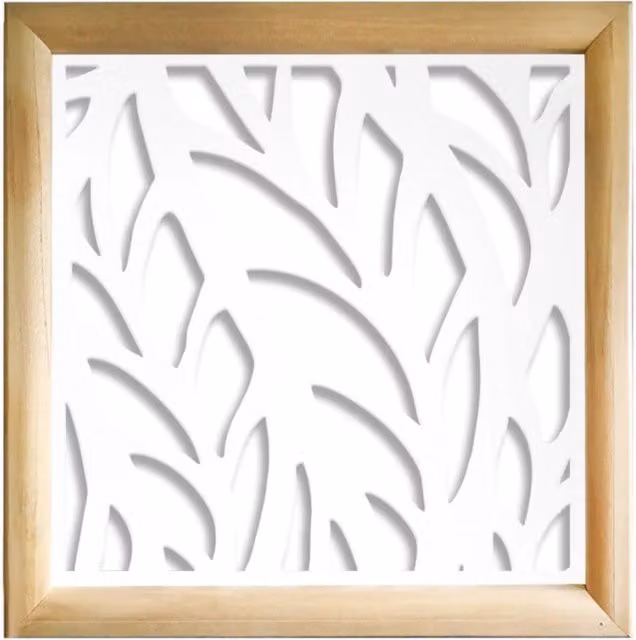 Moduli Decorativi ALGA Signorbit in Legno e PVC, Colore: Bianco, L/P/H: 98 x 98 x 98 cm