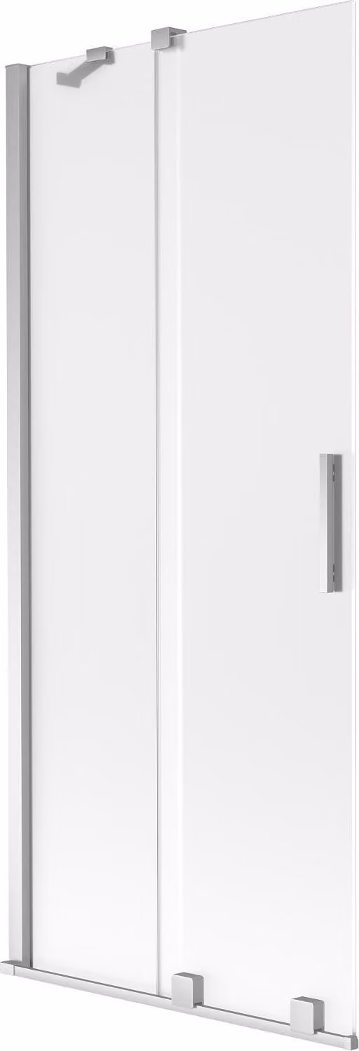 Mexen Velar paratia doccia a 2 ante scorrevoli 85 x 150 cm, smerigliato, cromo - 896-085-000-31-01