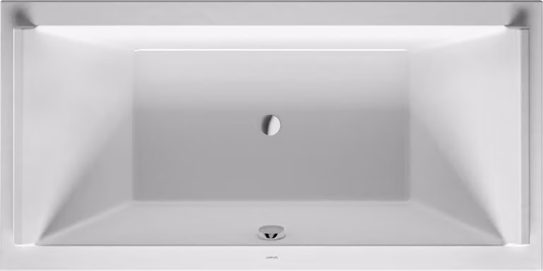 Duravit Starck Baignoires rectangulaires, à encastrer, écoulement central, 2 pentes de dos, 1800x900mm, blanc, 700339000000000, 700339000000000