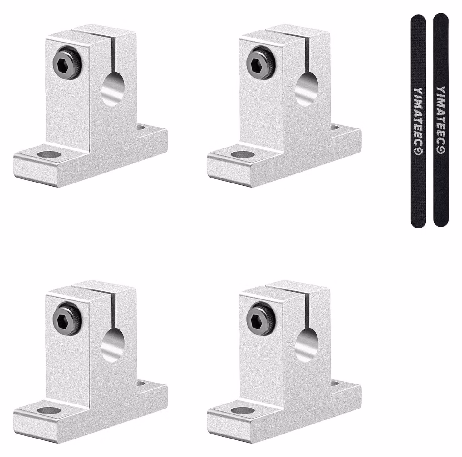 Supporto per guida lineare a morsetto, confezione da 4 pezzi, staffa per albero SK12 per macchine per stampanti 3D