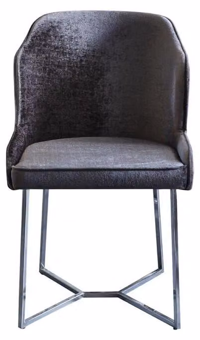 Schwarzer Esszimmerstuhl Designer Polsterstuhl Küchenstühle Edle Möbel