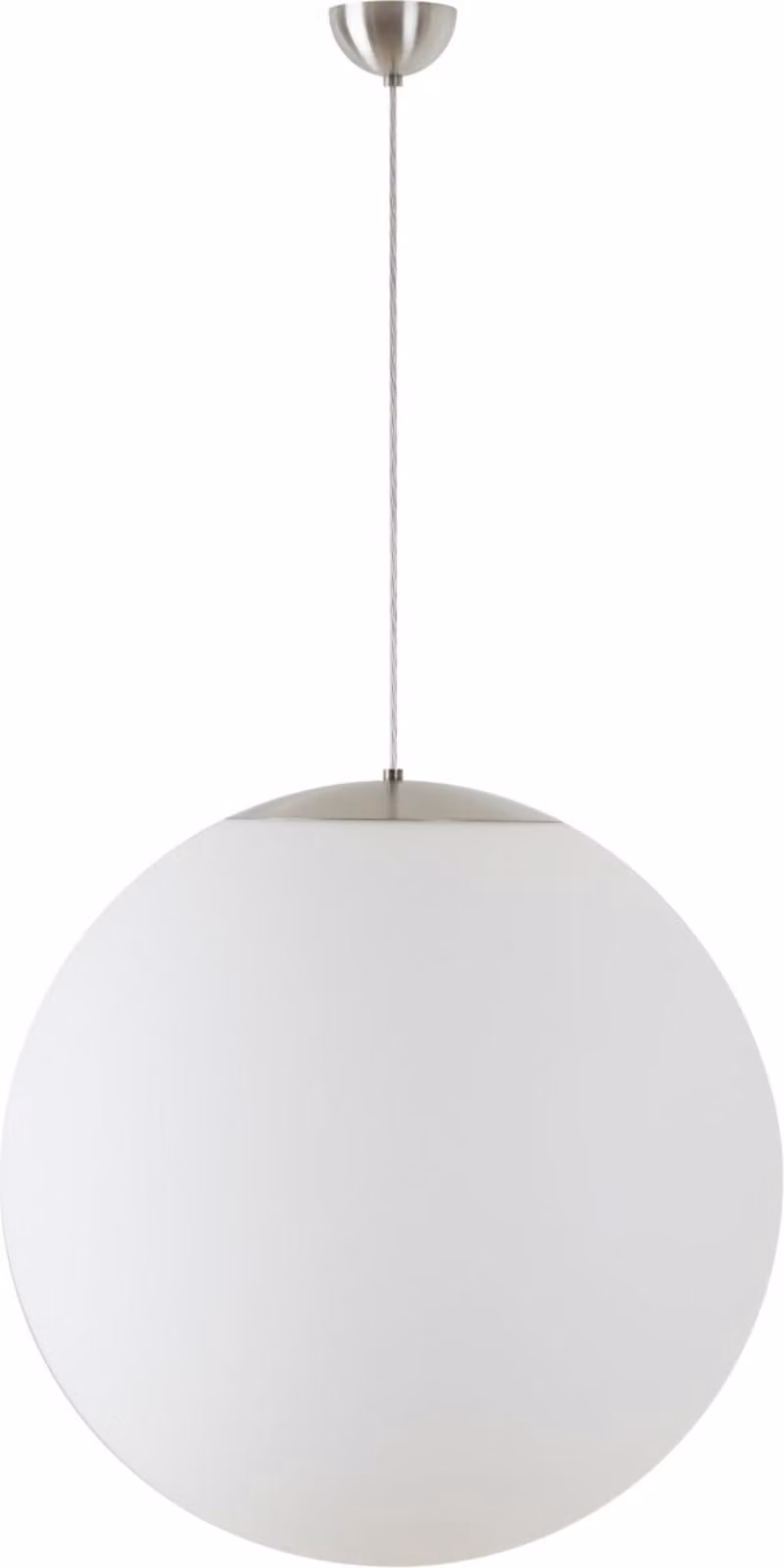 OSMONT ADR60372 ADRIA S5 apparecchio a sospensione in vetro acciaio inox spazzolato / bianco IP40 3000 K 48W LED