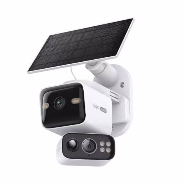 Kit di sicurezza domestica intelligente TP-Link Tapo TC93D Dual Cam 2K 3MP con alimentazione a batteria e connettività Wi-Fi, colore bianco – 2