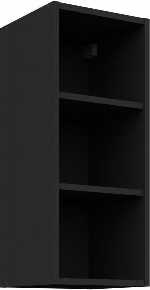Mobiletto superiore aperto LUNARA - larghezza 30 cm, nero