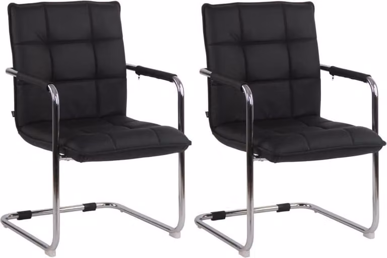 set di 2 sedie da pranzo - Sedie da pranzo - Elevato comfort di seduta, vera pelle