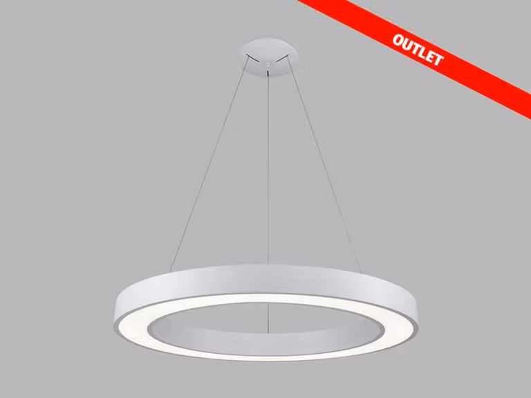 Moderna lampada a sospensione rotonda a LED SATURN P-Z, variante: Ø 800 mm, 80W, 4200lm, 3000K, bianco