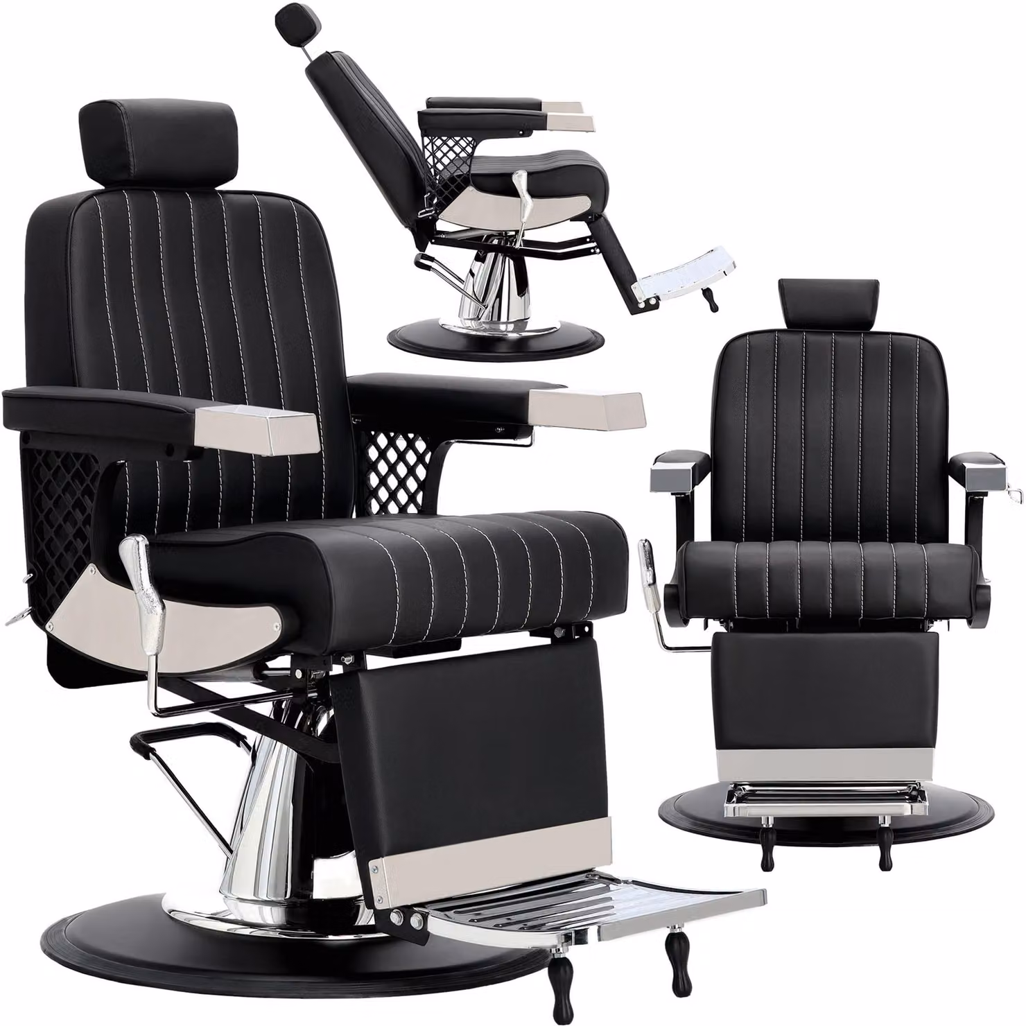 Poltrona da barbiere parrucchiere idraulica girevole per il salone barbiere barber shop Jason Barberking