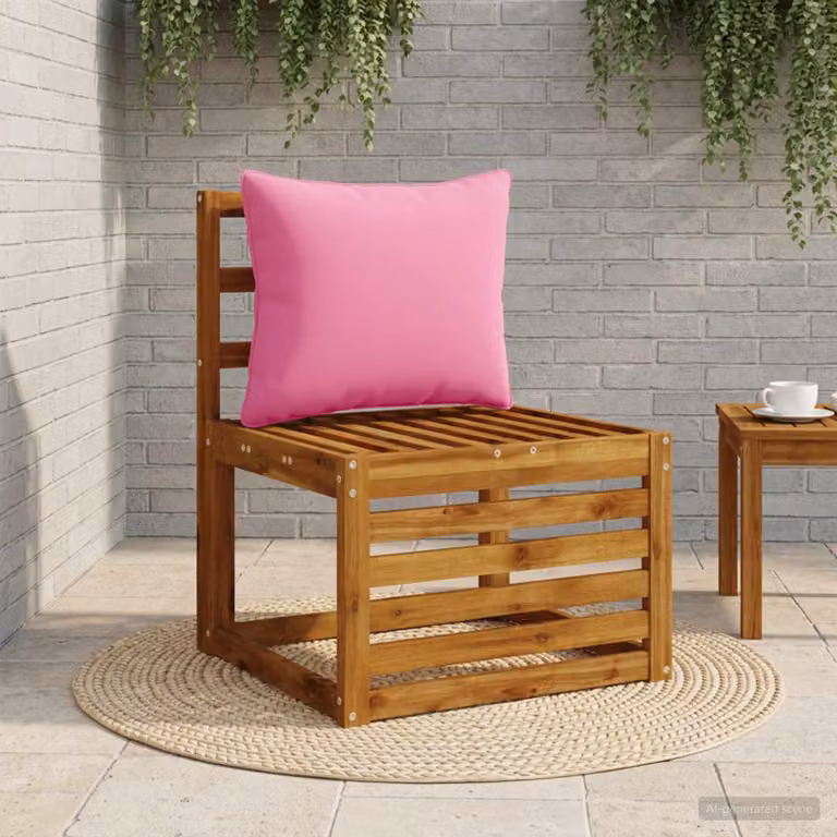 Cuscino per schiena vidaXL PUTTEN in poliestere rosa con rivestimento rimovibile e lavabile in lavatrice