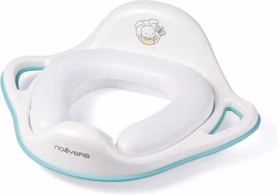 Sedile WC per bambini - Ergonomia antiscivolo - Per l'apprendimento dell'uso del WC con maniglia e gancio - Per bambine e bambini - Bianco - Accessori per WC