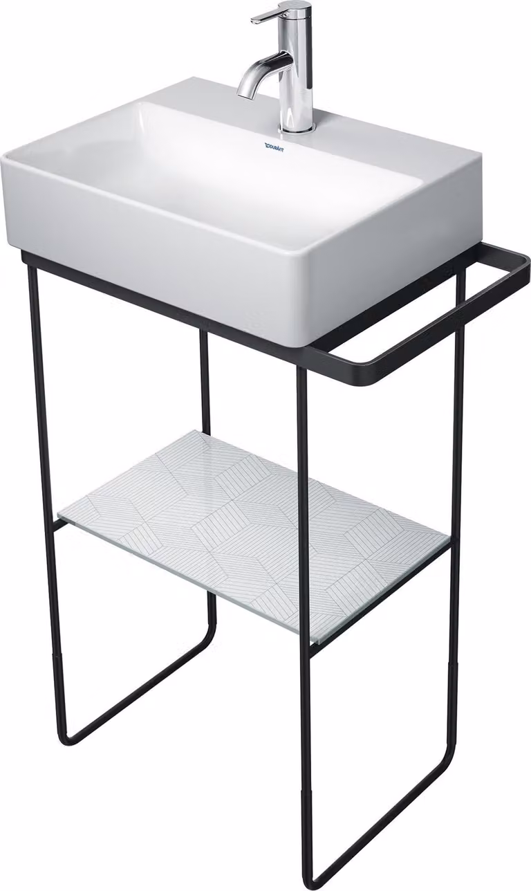 Duravit DuraSquare console en métal 51,6x33,3cm, pour lavabo 073245, sur pied, 0031091000, 0031091000