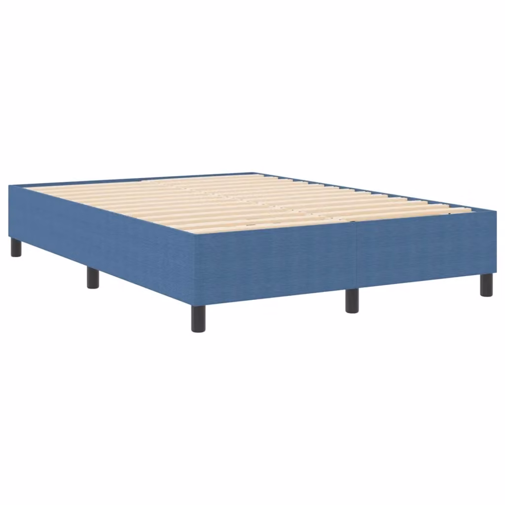 Struttura letto piattaforma moderna vidaXL in tessuto a coste blu L: 160 cm, P: 200 cm, H: 103 cm – 2