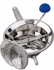 Passaverdura Omac Emanuel 3 in acciaio inox argento L: 24 cm, P: 34,5 cm – 1