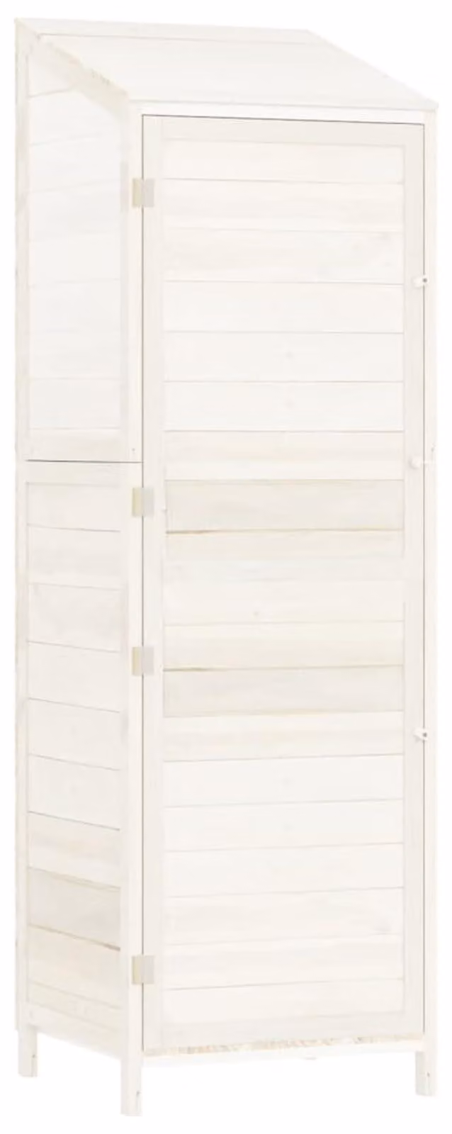 Capanno da giardino per attrezzi - Bianco - Larghezza 55 cm - Altezza 174,5 cm