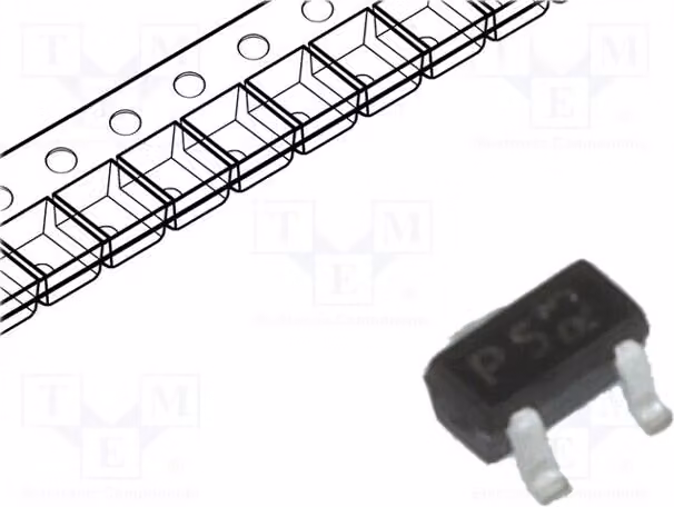 3x Diodo: TVS 5A 125W 6V, unidirezionale, anodo comune, doppio RCL0502BATCT