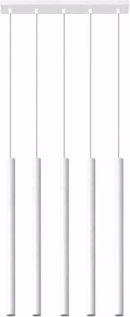 Lampada a sospensione moderna Sollux Lighting in metallo bianco con tecnologia LED G9 – 1