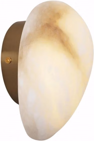 Applique NUVIA in alabastro oro/crema LED 5W Maxlight