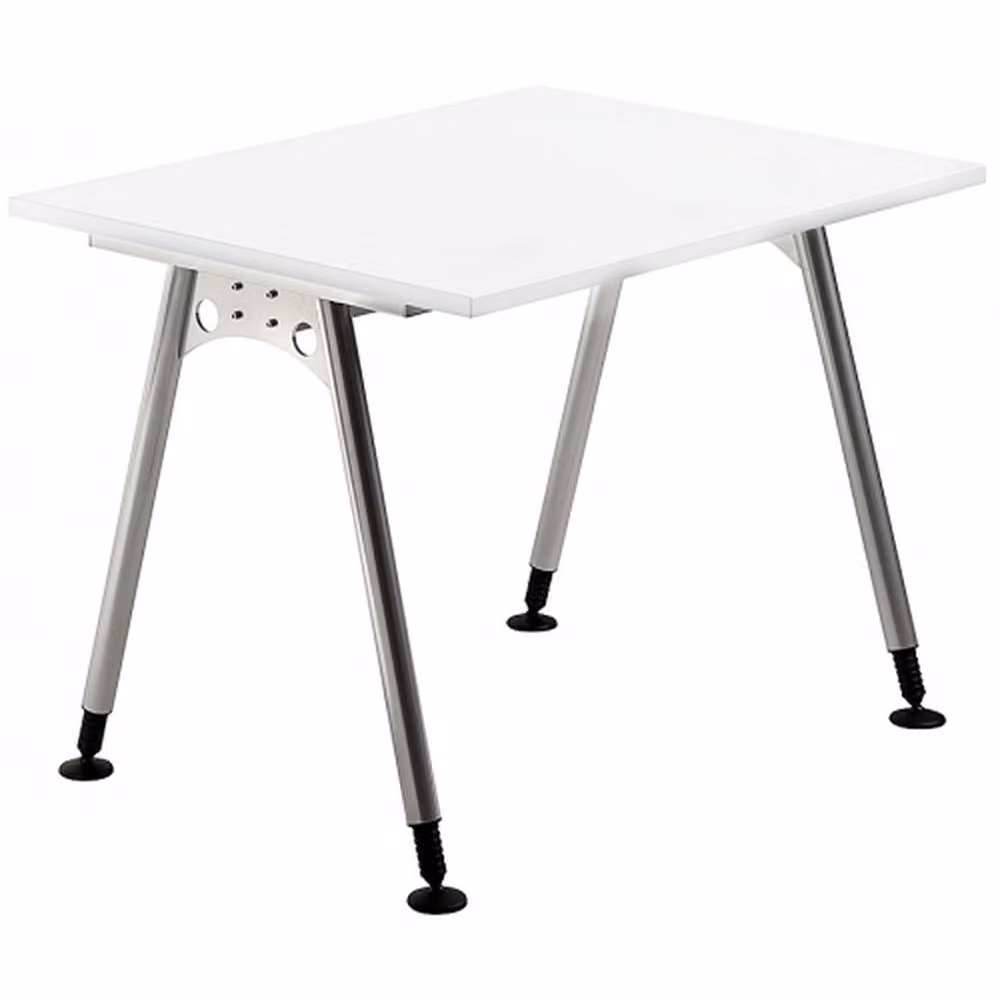HAMMERBACHER AS08 höhenverstellbarer Schreibtisch weiß quadratisch