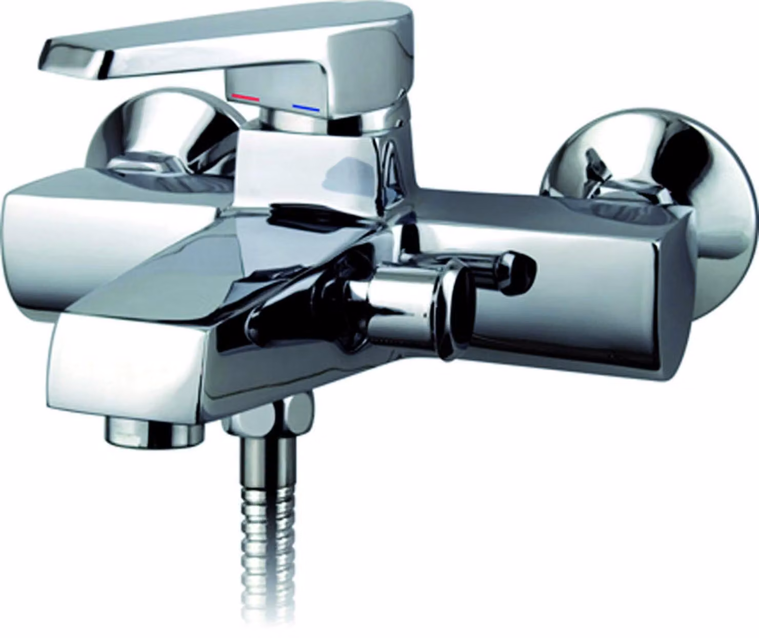 DP bath - Miscelatore per riempimento vasca, serie Olmo, 1 pezzo, argento, GS004