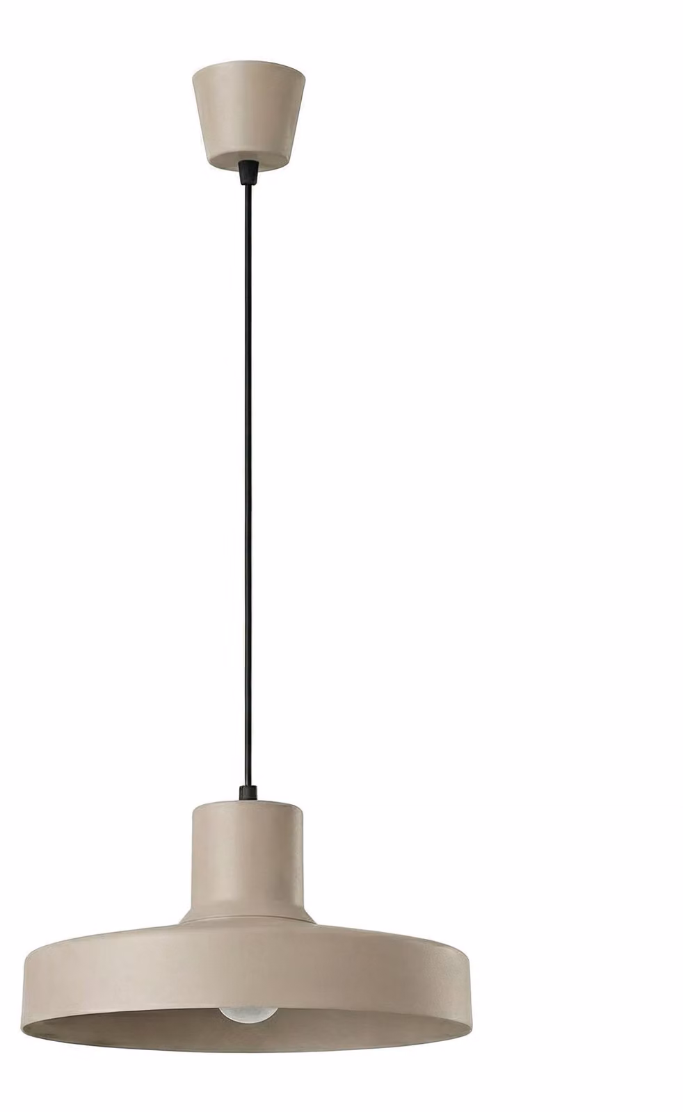 Lampada a sospensione BILO color taupe, 1xE27, 15 W, acciaio, 120x35x35 cm, Sollux Lighting