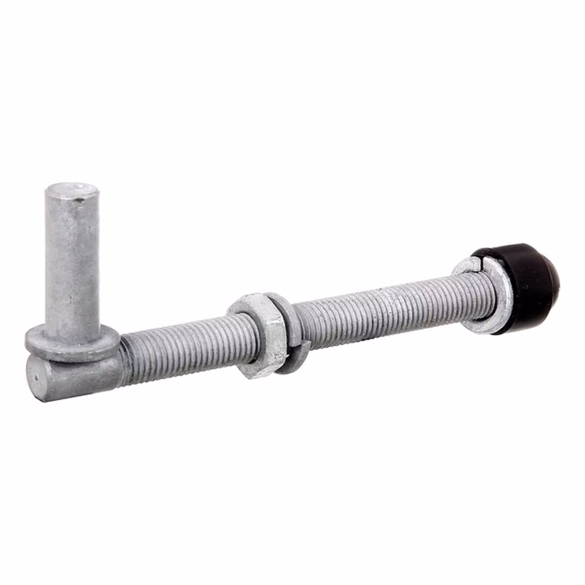 Alberts 410803, coppia di elementi di fissaggio a vite, regolabili, zincati a caldo, con foro passante di Ø 16 mm, lunghezza 190 mm, filettatura M16