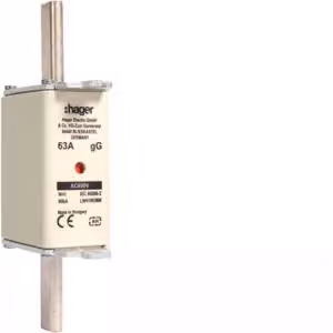 Cartuccia fusibile NH NH1C gG 690 V 63 A con segnalatore combinato e linguetta di presa in metallo