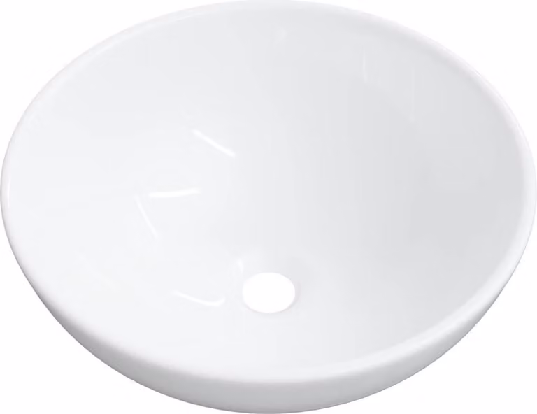Lavandino Bianco 28x28x10 cm Vetroceramica