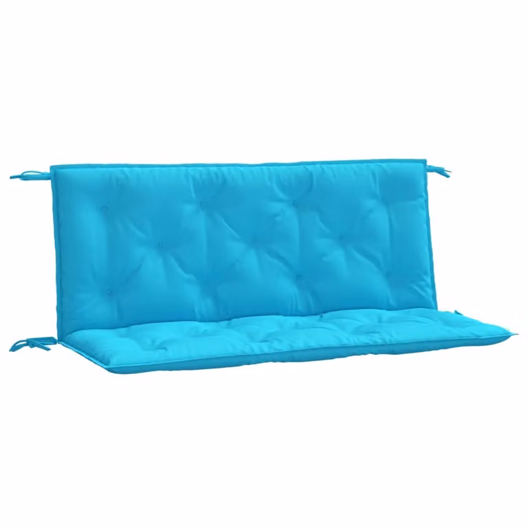 Cuscini per Panca da Giardino 2 pz Turchese 120x50x7 cm Tessuto