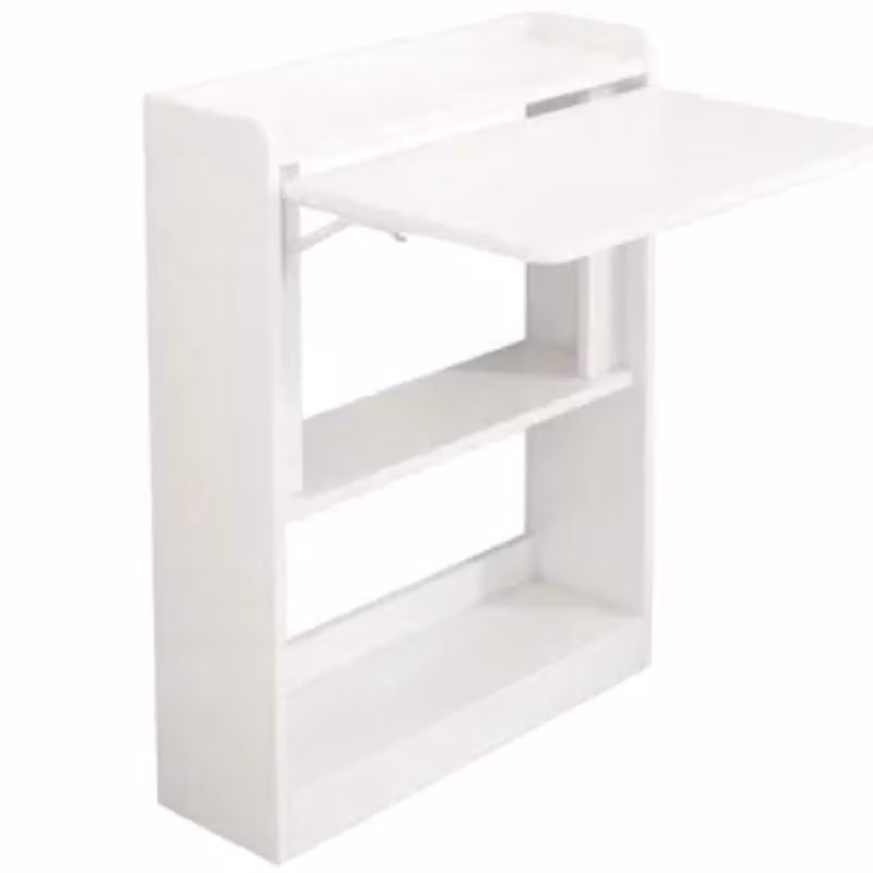 Tavolo da parete pieghevole, mobile bianco, scaffale, rack, tavolo moderno per computer portatili