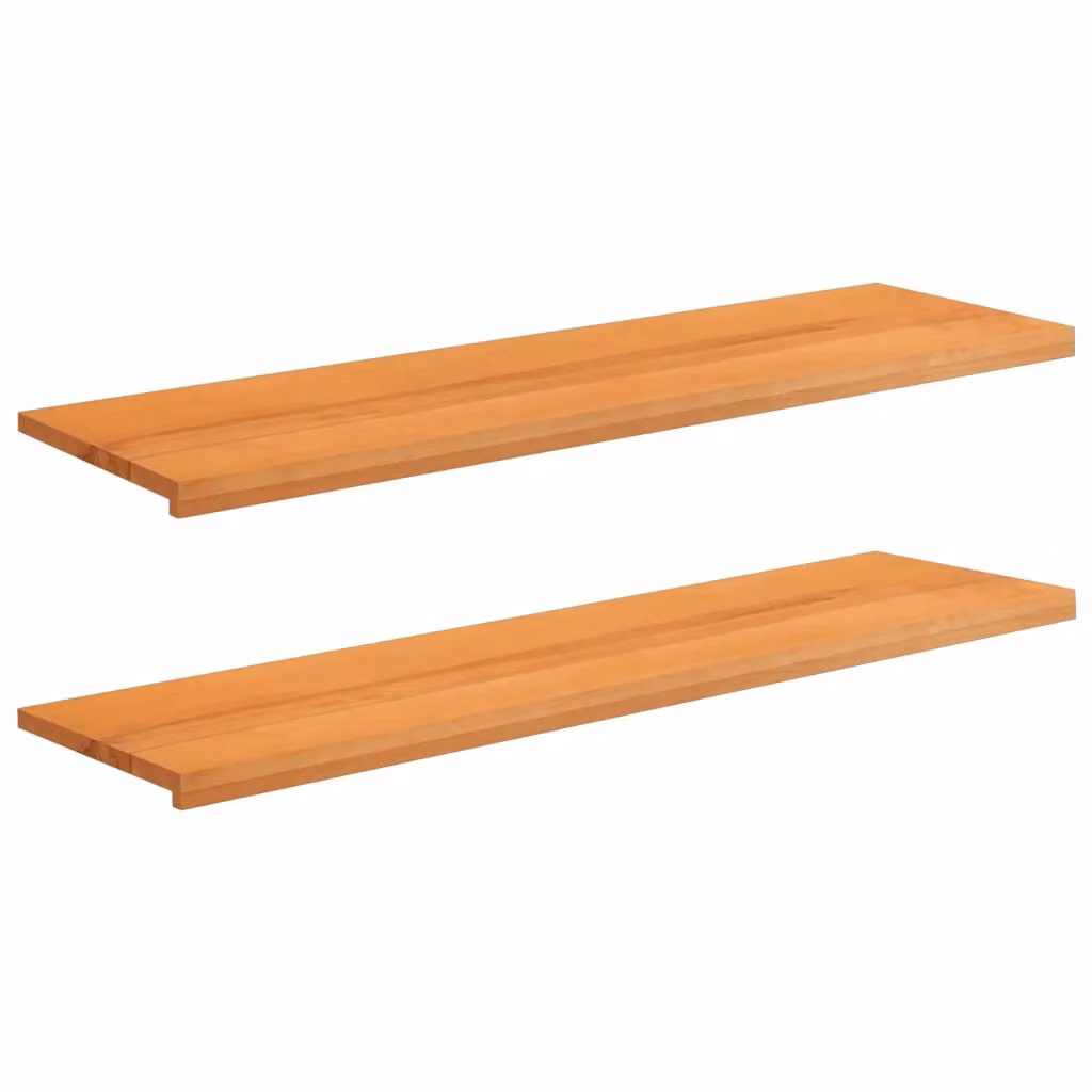 Set di 2 soglie per finestre vidaXL in legno, Marrone, L: 160 cm, P: 40 cm, H: 2 cm – 2