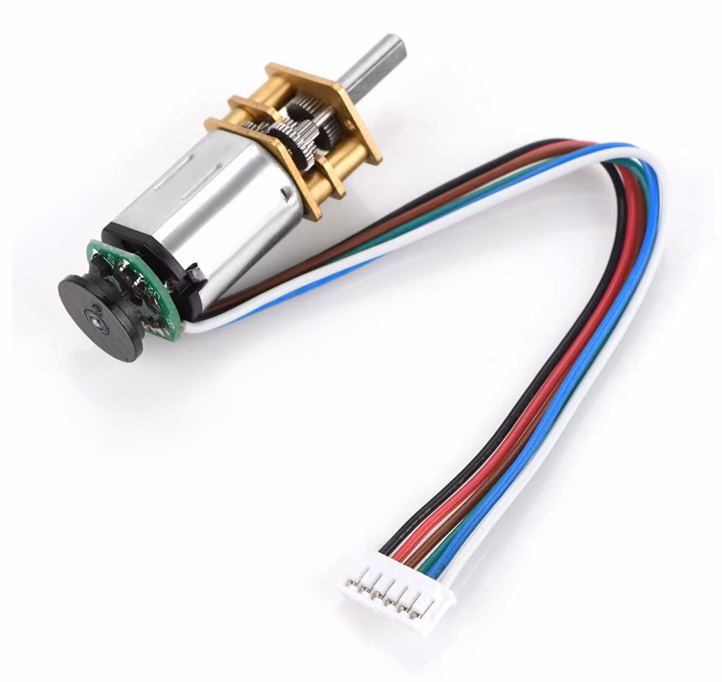 Motore a corrente continua a 6V, 2W, 70 giri/min, con encoder Hall