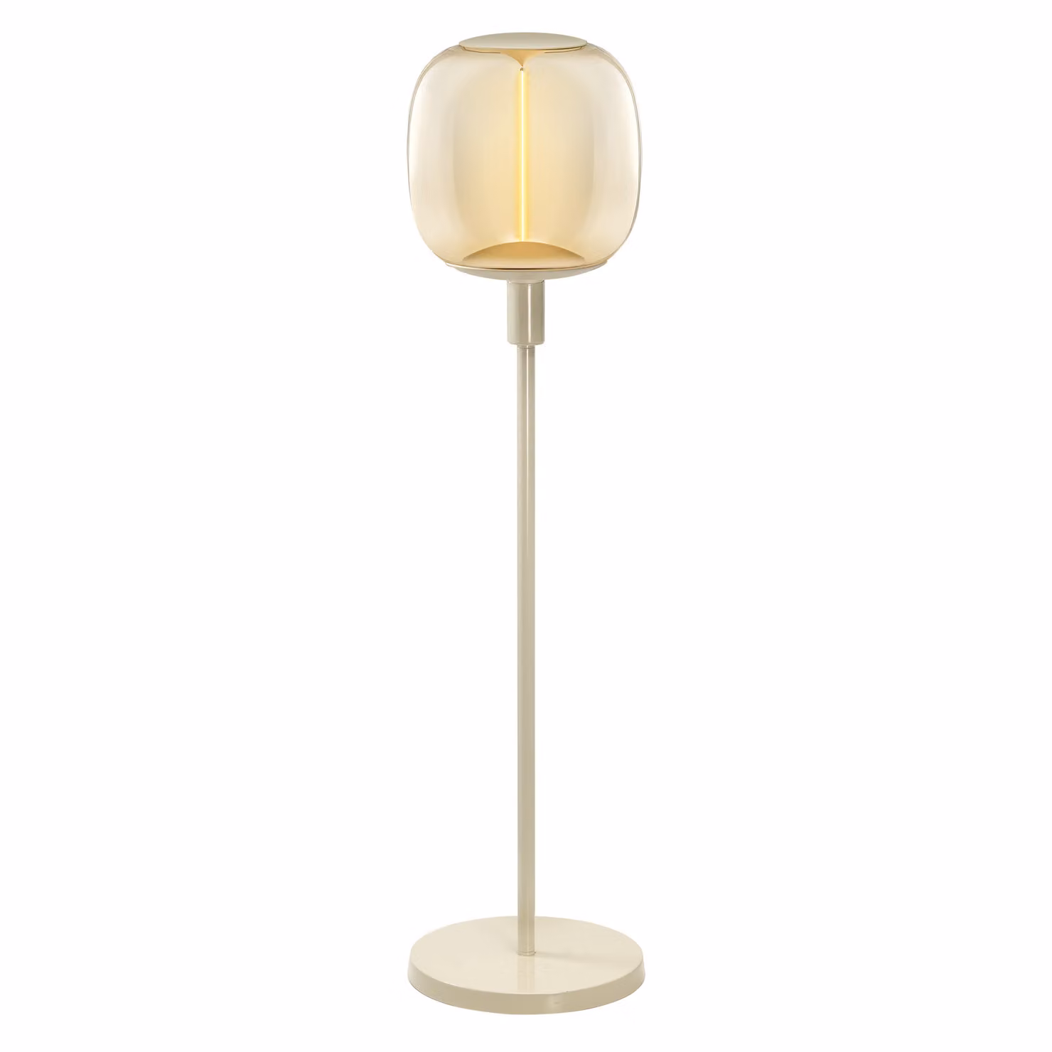 LEDVANCE DECOR STICK SHORT lampada da terra, 1 x E27, beige, acciaio inox, scenari luminosi personalizzati, ideale per la zona giorno, interruttore a pedale, design moderno, base E27, decorativa